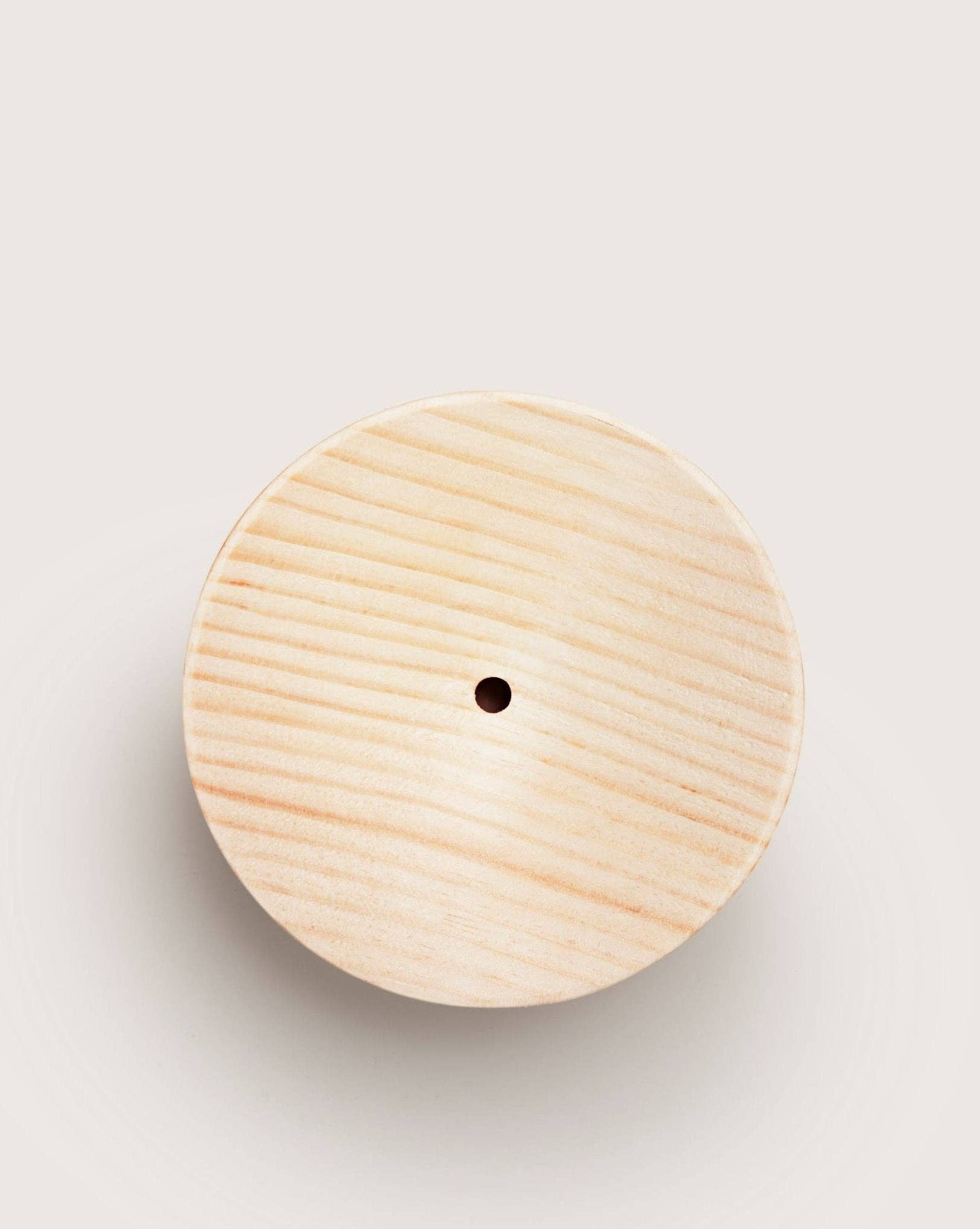 Natural Pine Round Soap Dish